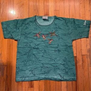 1995 Hummingbird Screenprint T-Shirt from Silver Lake, CA